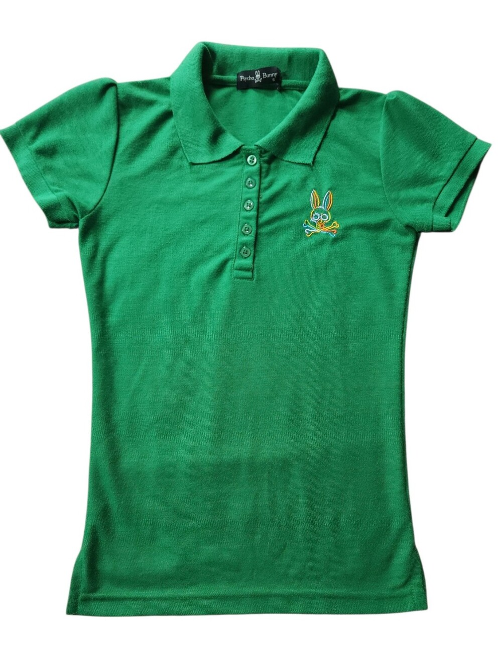 Psycho Bunny Fitted Polo Shirt Girls Sz S